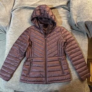 32 Degrees Women's Plum Down Puffer Jacket
